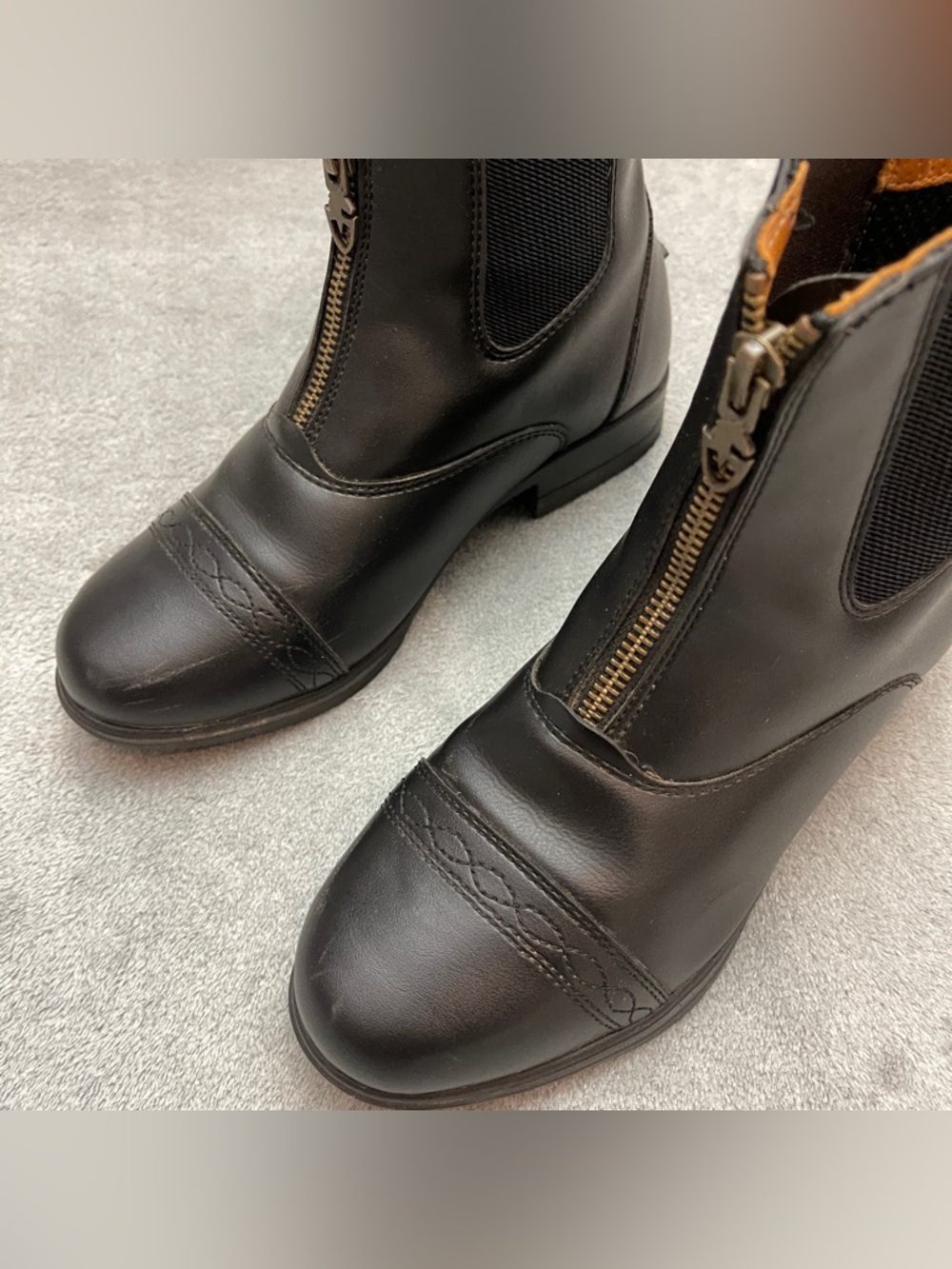 Shires Equestrian 1928 9963 Moretta CLIO PADDOCK Black Boots Girls Kids Sz US.4 - Picture 2 of 11
